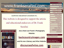 Tablet Screenshot of frankserafini.com